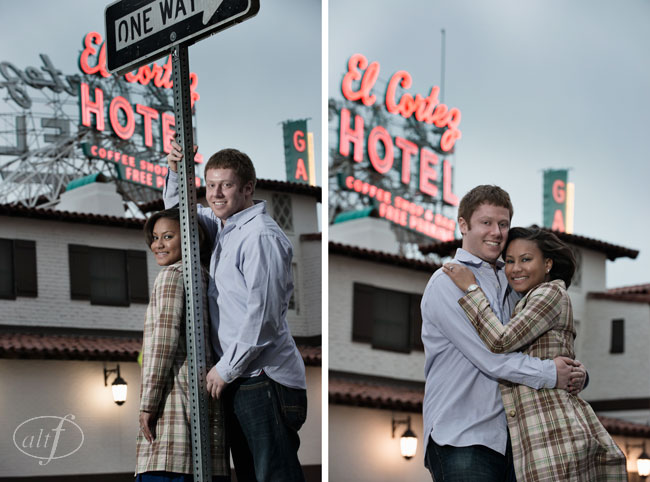 downtown las vegas engagement session